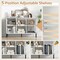Costway 6 Cube Storage Shelf Organizer Bookcase Square Cubby Cabinet Bedroom Black/White